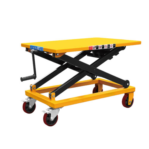 冠航牌手搖式移動(dòng)絲桿平臺(tái)車